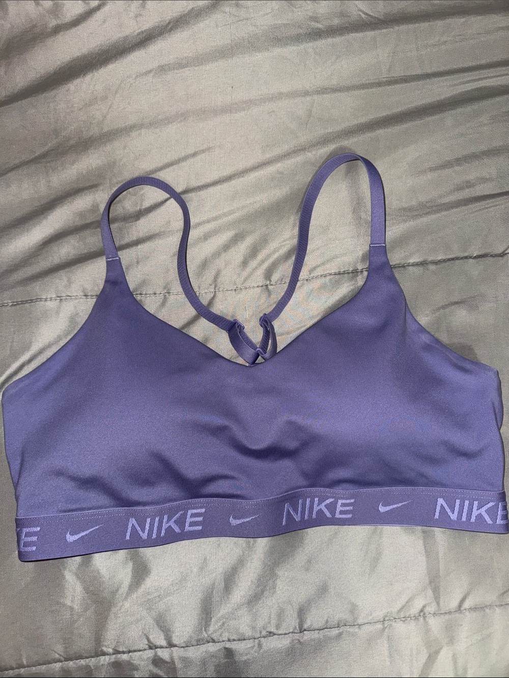 Nike Lavender Purple Strappy Light-Support Sports Bra